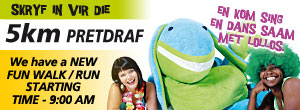 5km Pretdraf - kom sing en dans saam met Lollos