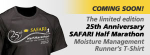 25th Anniversary SAFARI Half Marathon Moisture Management T-Shirt